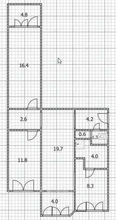 3-к кв. Башкортостан, Уфа ул. Адмирала Макарова, 26/4 (80.0 м) - Фото 1