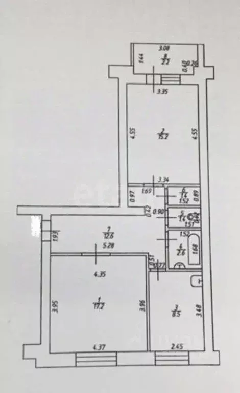 2-к кв. Татарстан, Пестречинский район, Богородское с/пос, д. Куюки ... - Фото 2
