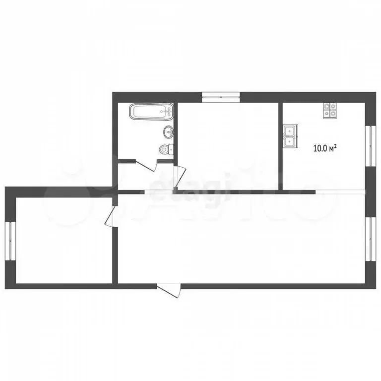 3-к. квартира, 80 м, 2/4 эт. - Фото 0