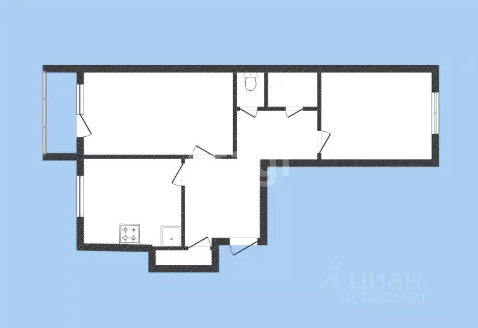 2-к кв. Костромская область, Кострома Малышково мкр, проезд ... - Фото 1