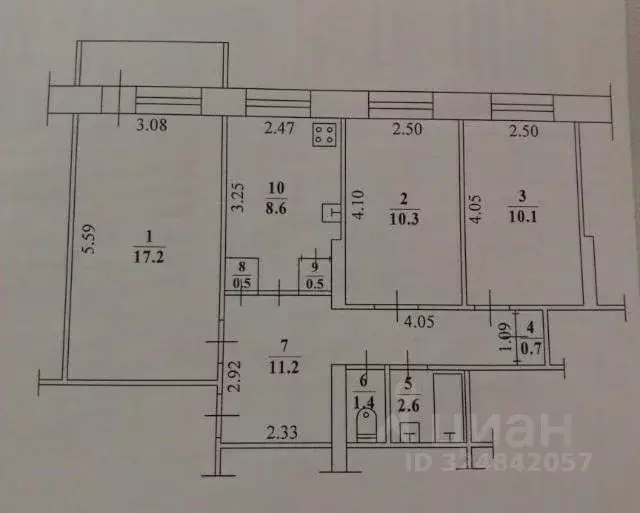 3-к кв. Саха (Якутия), Якутск ул. Кулаковского, 4/1 (63.0 м) - Фото 1