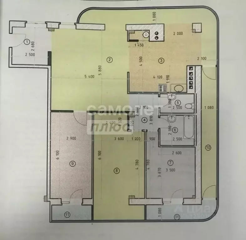 3-к кв. Тульская область, Тула ул. Свободы, 55 (150.5 м) - Фото 2