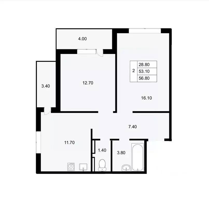 2-к кв. Краснодарский край, Краснодар ул. Героев-Разведчиков, 11 (56.8 ... - Фото 0