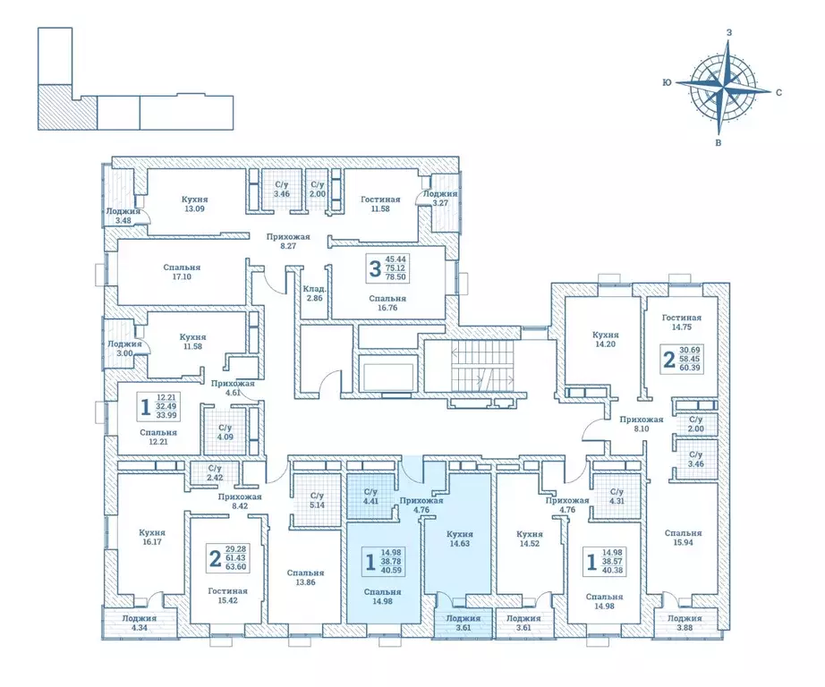 1-к кв. Московская область, Щелково городской округ, Монино пгт ... - Фото 2