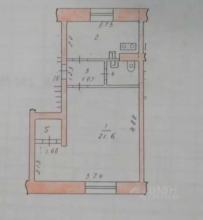 1-к кв. Татарстан, Казань ул. Ярослава Гашека, 2/25 (34.5 м) - Фото 2
