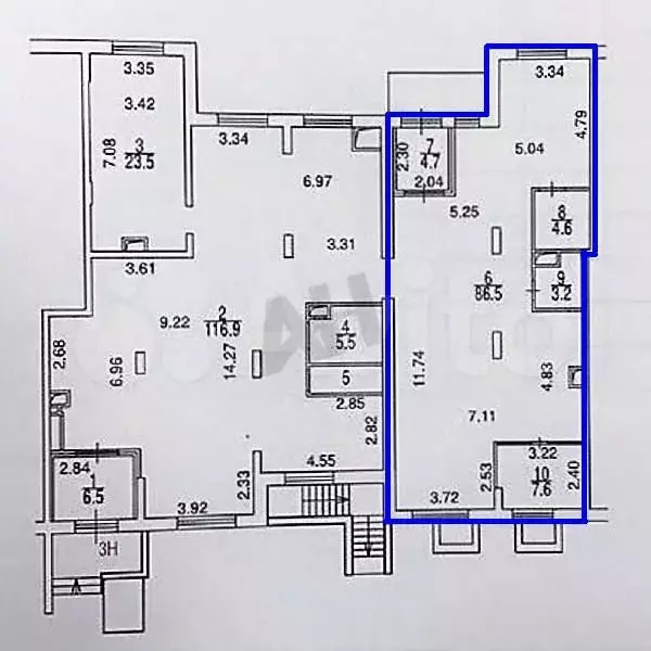 Аренда (ПСН) пл. 107 м2 м. Чертановская в юао - Фото 0