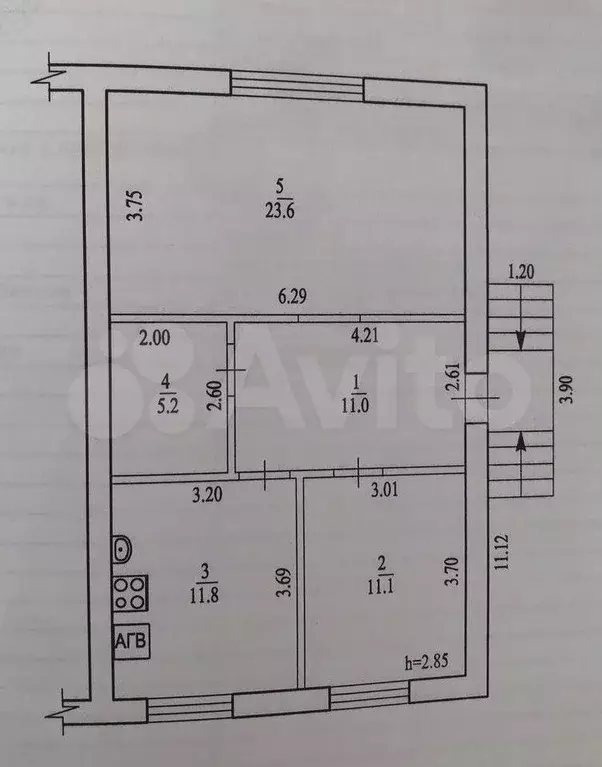 Таунхаус 110 м на участке 4 сот. - Фото 1