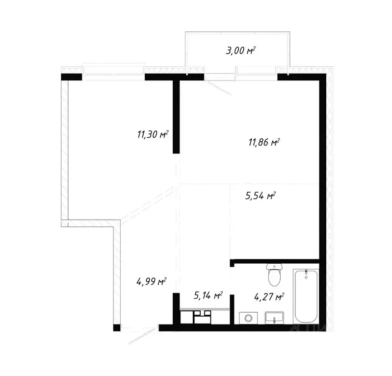 2-к кв. Иркутская область, Иркутск ул. Баррикад (46.1 м) - Фото 0