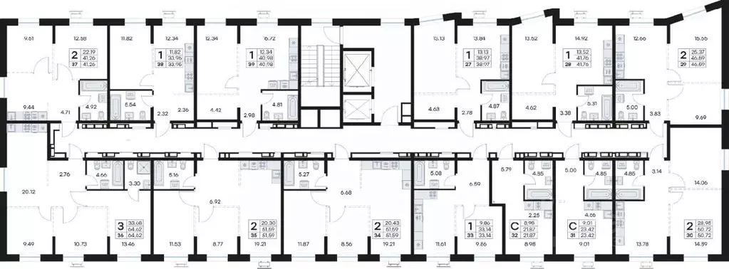 1-к кв. Приморский край, Владивосток Клуб 25 жилой комплекс, 3 (33.95 ... - Фото 2