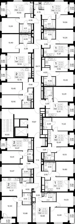 2-комнатная квартира: Владимир (46.46 м) - Фото 1