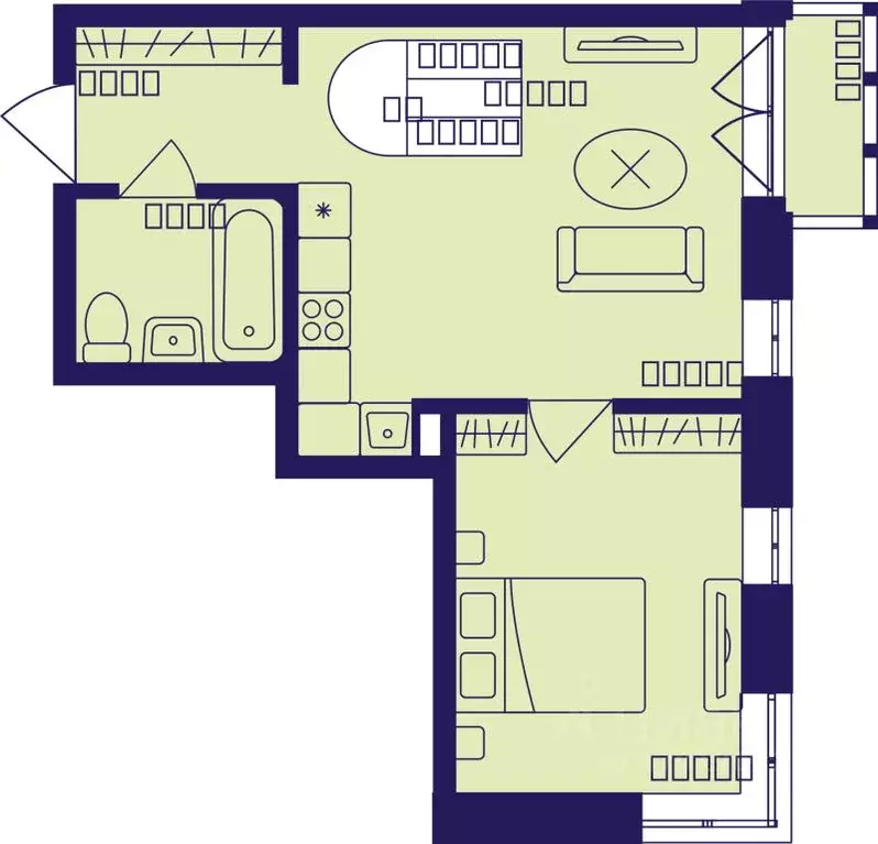 2-к кв. Московская область, Балашиха Железнодорожный мкр, Центр-2 мкр, ... - Фото 1