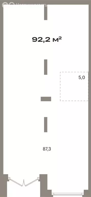 Помещение свободного назначения (92.21 м) - Фото 1