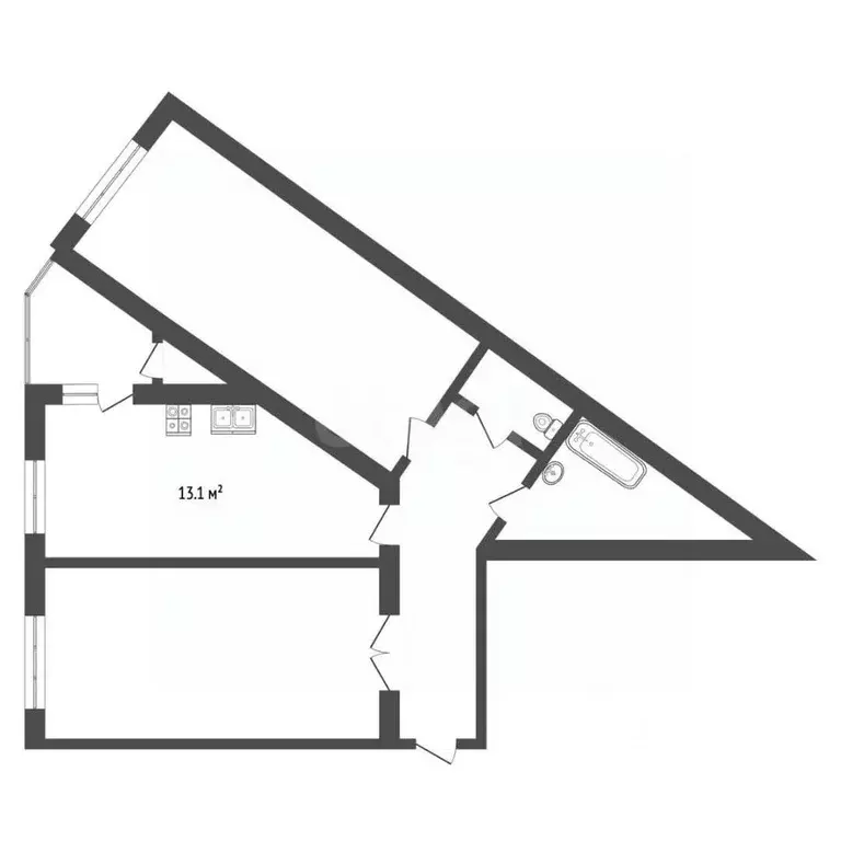 2-к кв. Чувашия, Чебоксары ул. И.П. Прокопьева, 4 (66.8 м) - Фото 2