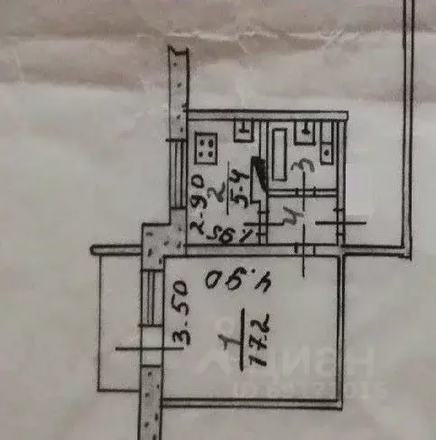 1-к кв. Орловская область, Орел Черкасская ул., 32 (29.4 м) - Фото 1