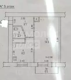1-к кв. Крым, Саки ул. Интернациональная, 30 (30.0 м) - Фото 2