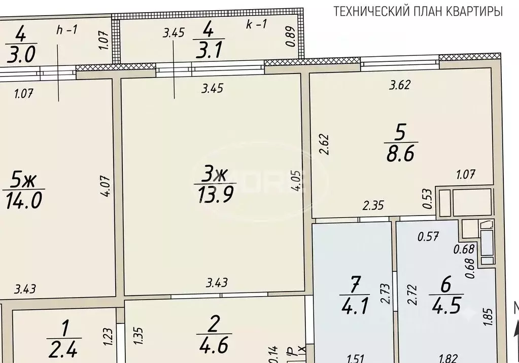 1-к кв. Калининградская область, Калининград ул. Левитана, 63к3 (38.1 ... - Фото 2