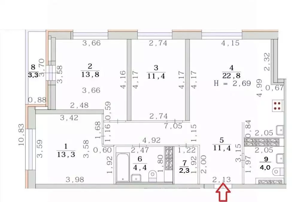 3-к кв. Свердловская область, Екатеринбург муниципальное образование, ... - Фото 1