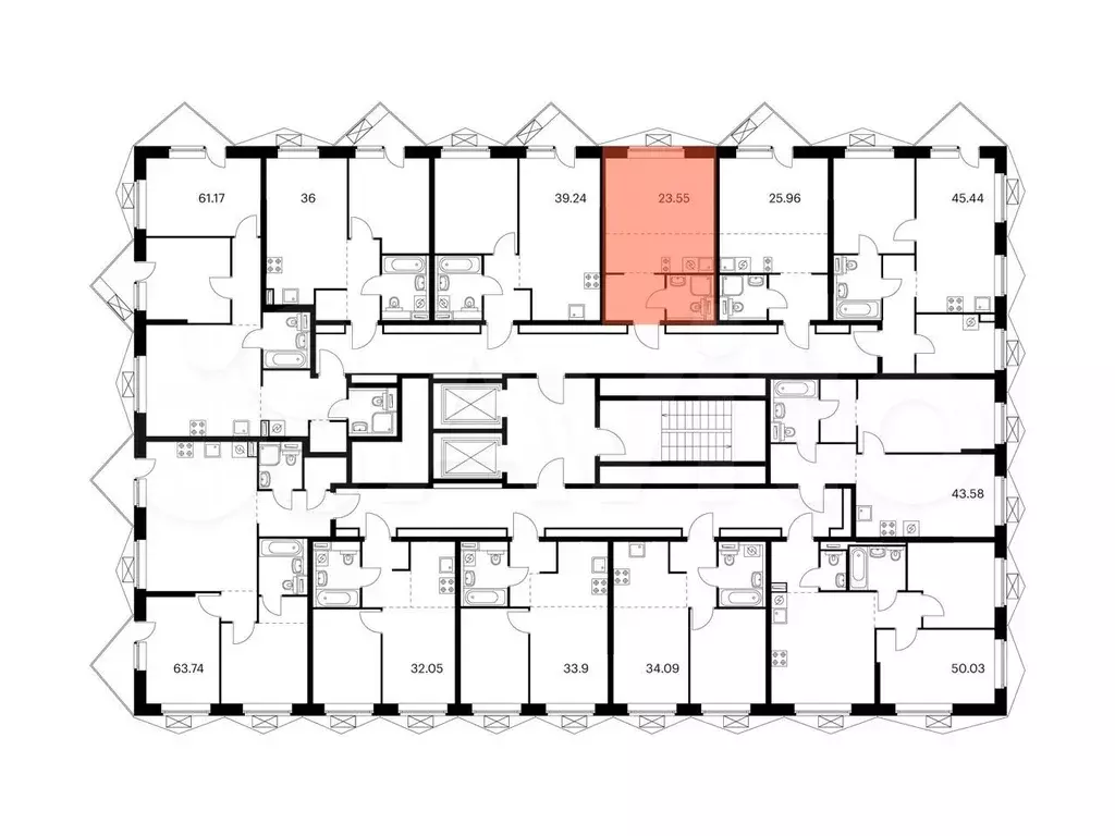 Квартира-студия, 23,6 м, 18/20 эт. - Фото 1