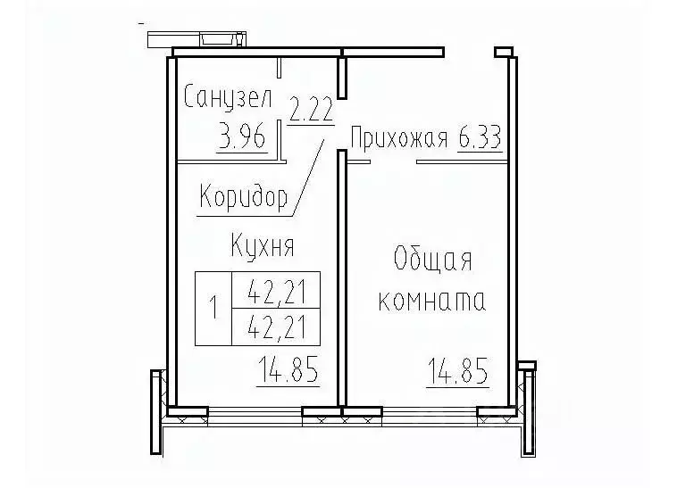 1-к кв. Новосибирская область, Новосибирский район, Мичуринский ... - Фото 0