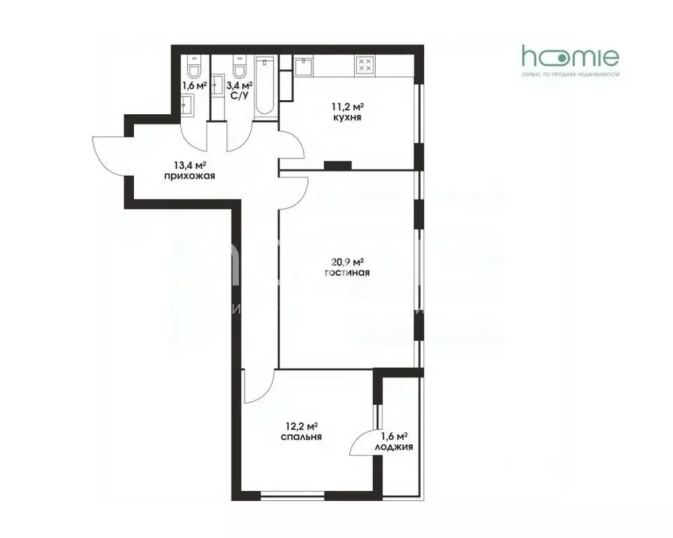 2-к кв. Москва бул. Скандинавский, 2к2 (64.0 м) - Фото 2