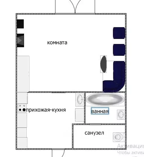 1-к кв. Ульяновская область, Ульяновск ул. Стасова, 28 (18.7 м) - Фото 1