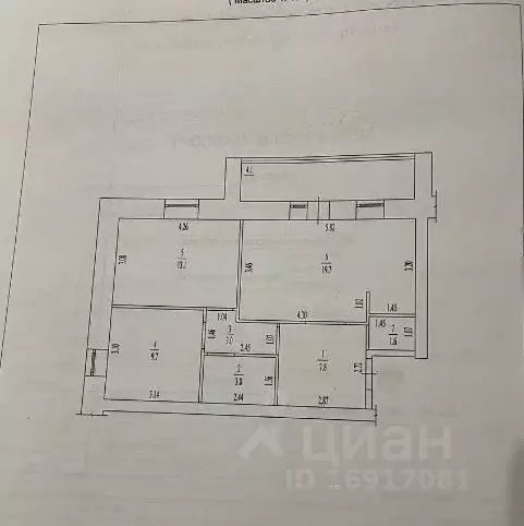 3-к кв. Кировская область, Киров ул. Гагарина, 20 (59.0 м) - Фото 2