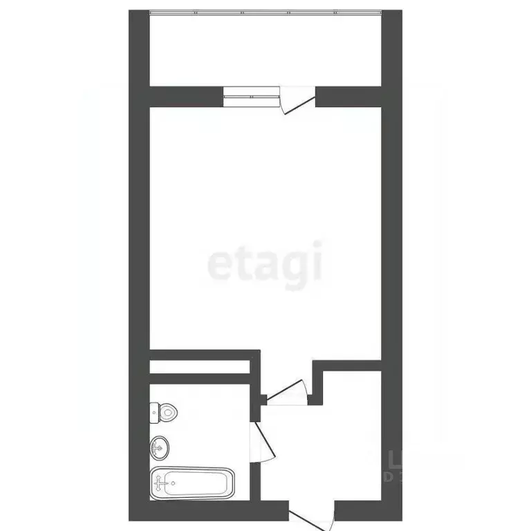Студия Тюменская область, Тюмень ул. Седова, 64а (16.7 м) - Фото 1