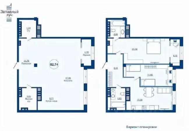 1-к кв. Челябинская область, Челябинск ул. Энгельса, 6 (82.74 м) - Фото 1