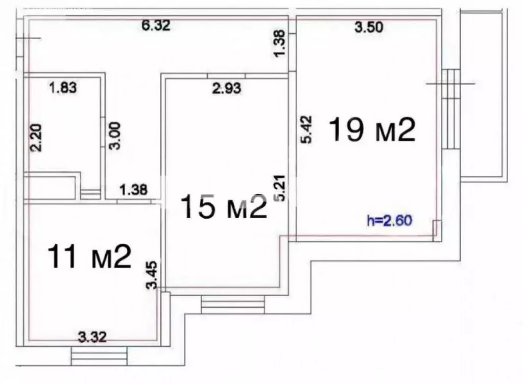 2-комнатная квартира: Воронеж, Олимпийский бульвар, 12 (63.2 м) - Фото 1