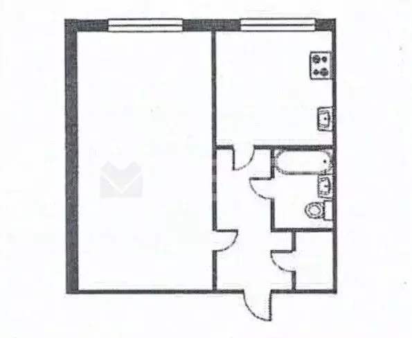 1-к кв. Омская область, Омский район муниципальный округ, пос. ... - Фото 2