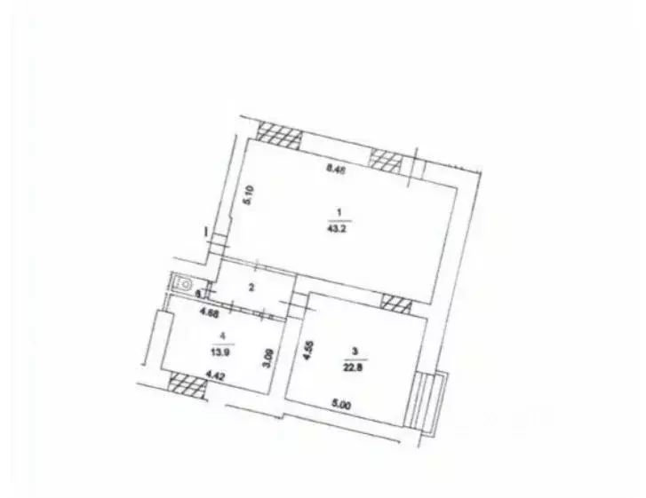 Помещение свободного назначения в Москва Шмитовский проезд, 13 (81 м) - Фото 2