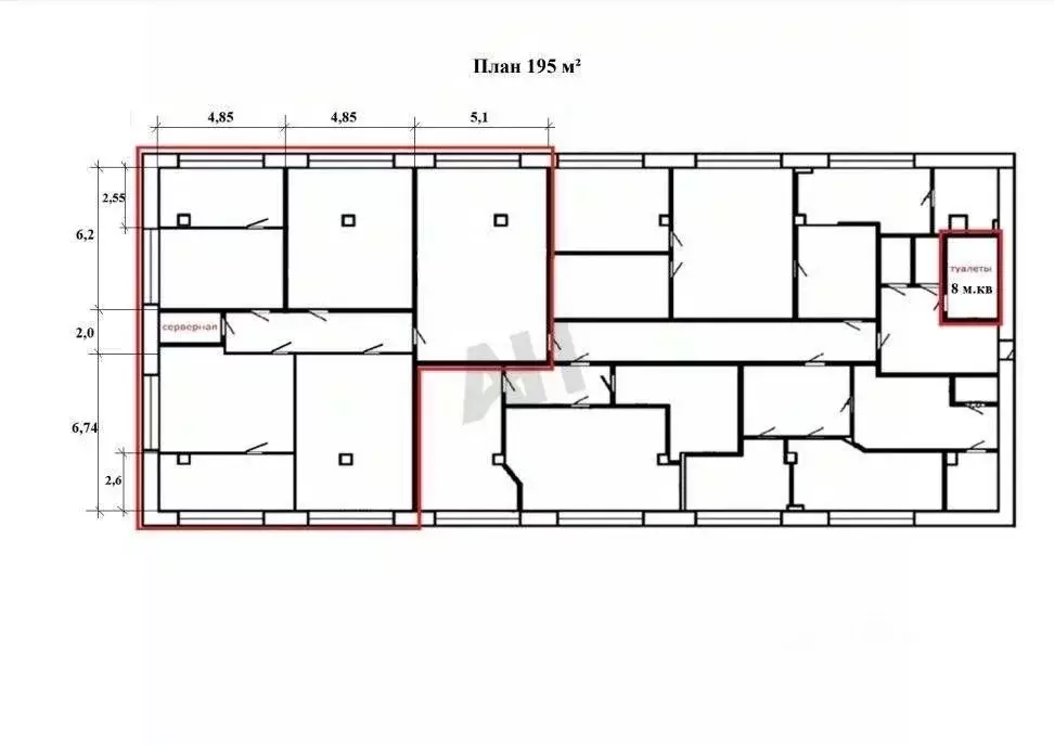 Офис в Москва ул. Бутырский Вал, 68/70С4 (195 м) - Фото 2