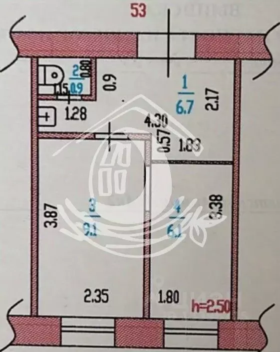 2-к кв. Алтайский край, Барнаул ул. Советской Армии, 50А/2 (22.8 м) - Фото 2