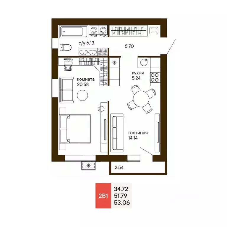 1-к кв. Пензенская область, Пенза Памятник Победы мкр,  (41.6 м) - Фото 1