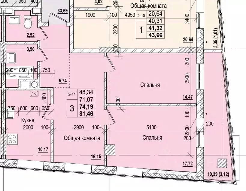3-к кв. Саха (Якутия), Якутск ул. Чкалова, 47 (74.19 м) - Фото 1
