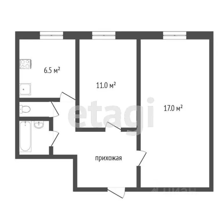 Комната Москва Холмогорская ул., 7 (9.1 м) - Фото 1