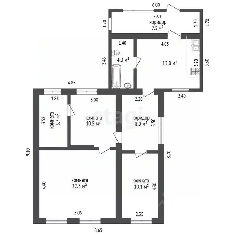 Дом в Краснодарский край, Крымский район, Варениковская ст-ца ул. ... - Фото 2