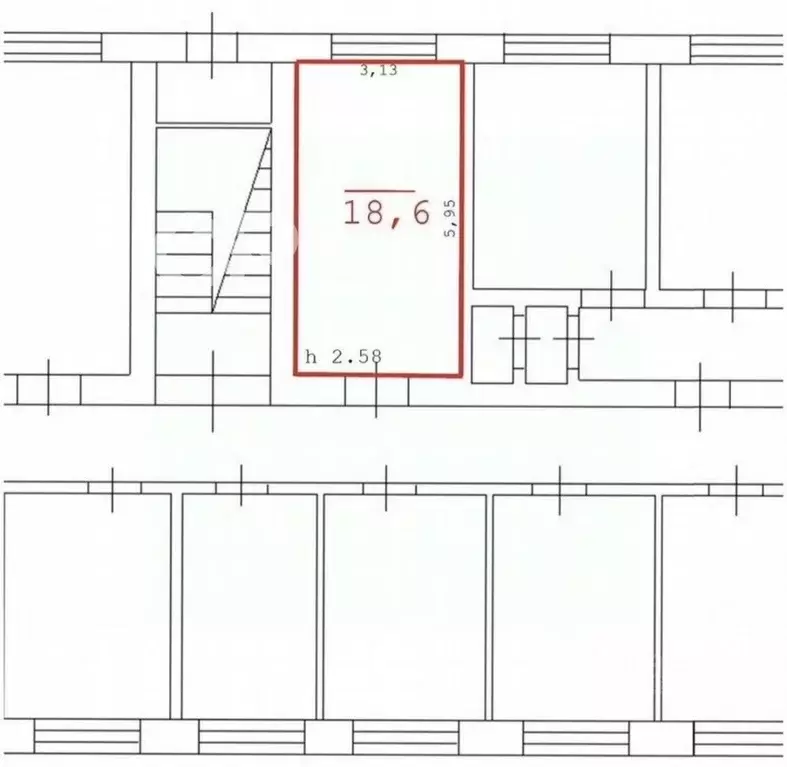 Комната Свердловская область, Асбест ул. Челюскинцев, 15 (18.6 м) - Фото 2