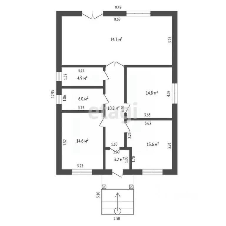 Дом в Ростовская область, Аксайский район, Щепкинское с/пос, пос. ... - Фото 2