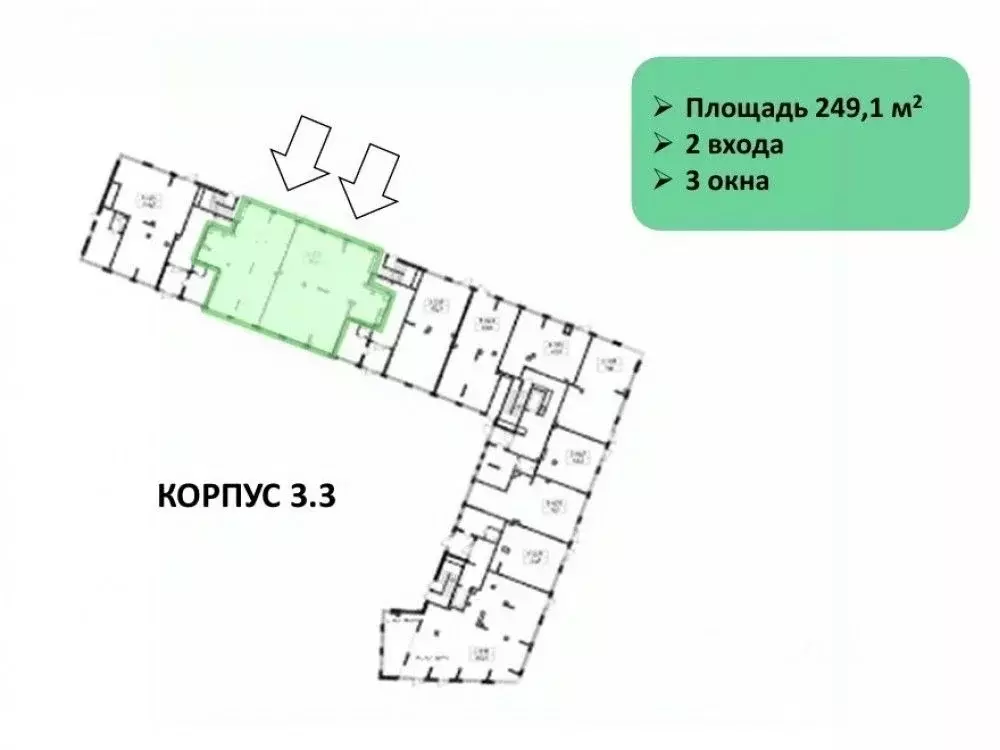 Торговая площадь в Москва Родные кварталы жилой комплекс, 3.4 (250 м) - Фото 2