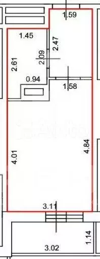 Квартира-студия, 21 м, 13/21 эт. - Фото 0