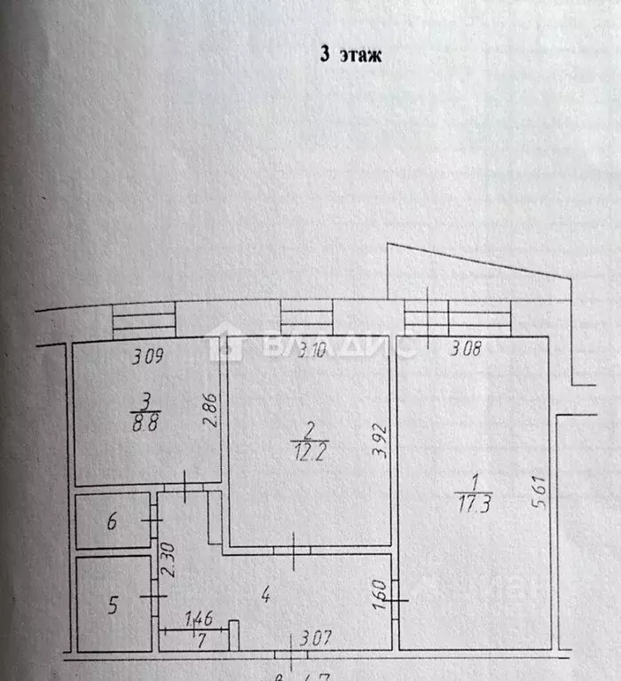2-к кв. Татарстан, Казань ул. Маршала Чуйкова, 27а (50.4 м) - Фото 2