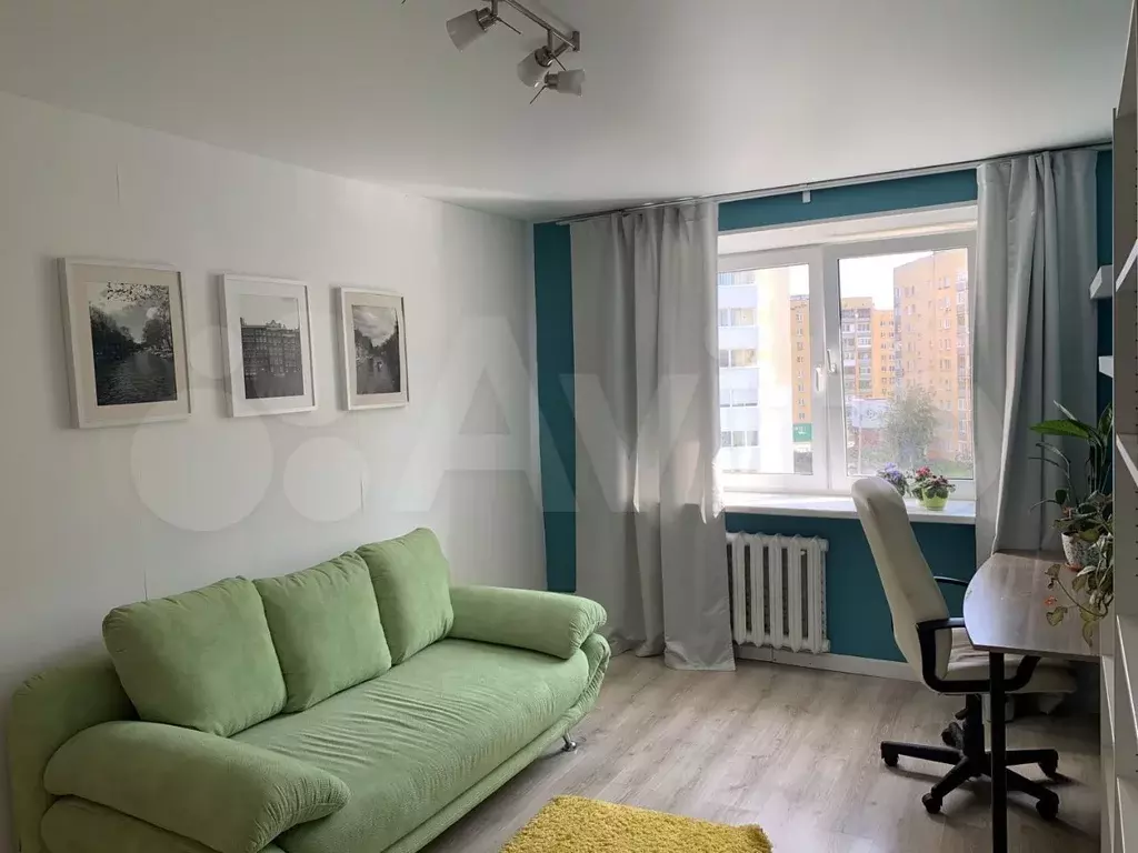1-к. квартира, 34 м, 5/9 эт. - Фото 1
