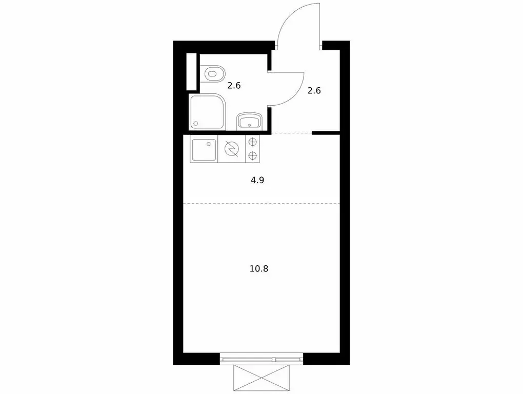 Квартира-студия: Мытищи, жилой комплекс Яуза Парк (20.9 м) - Фото 1