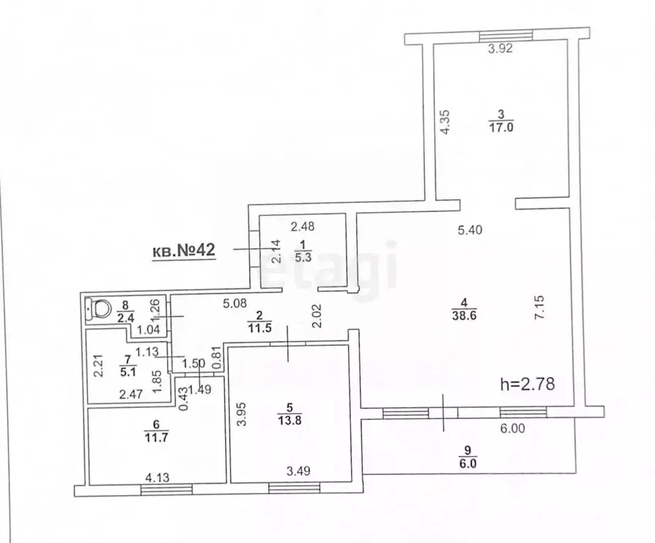 3-к кв. Саратовская область, Энгельс наб. Имени Генерал-лейтенанта ... - Фото 2