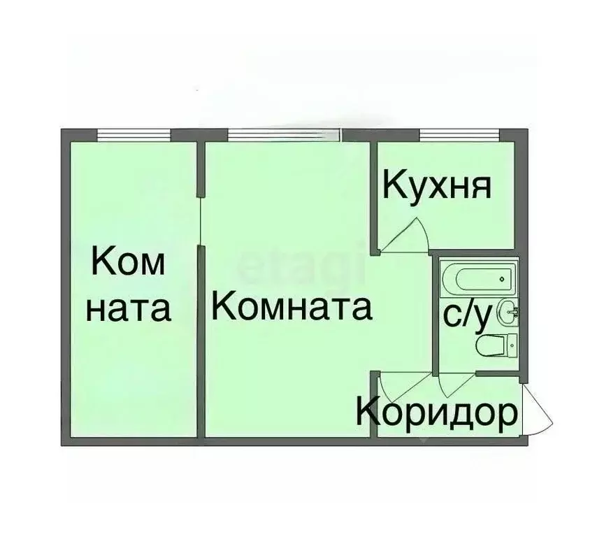 2-к кв. Приморский край, Владивосток ул. Кирова, 44А (44.5 м) - Фото 1