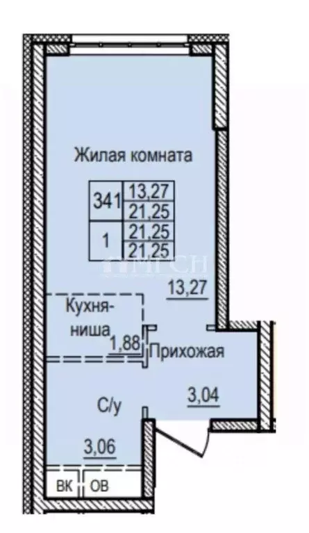 Студия Московская область, Балашиха 39-й мкр, Пехра жилой комплекс, к1 ... - Фото 1