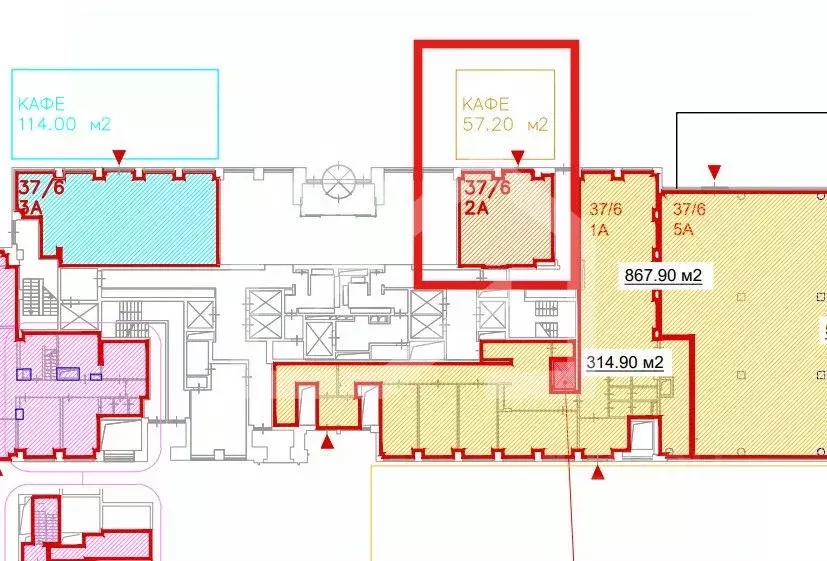 Торговая площадь в Москва Ленинградский просп., 37/6 (57 м) - Фото 2
