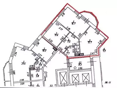 2-комнатная квартира: Парголово, улица Фёдора Абрамова, 21к3 (54.8 м) - Фото 2