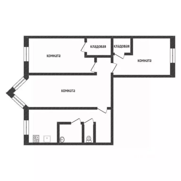 3-к кв. Ленинградская область, Кириши ул. Строителей, 6 (60.0 м) - Фото 0